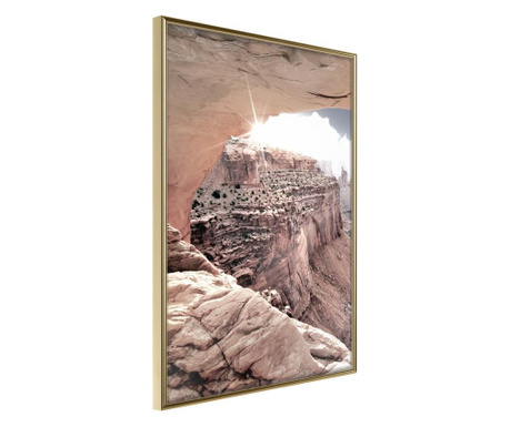 Poster Artgeist - Beauty of the Canyon - Zlatni okvir - 20 x 30 cm