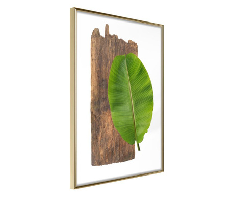 Poster Artgeist - Forest Nature - Zlatni okvir - 30 x 45 cm