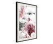 Faldekoráció - flowers in the sky - fekete keret passe-partout-val - 20 x 30 cm
