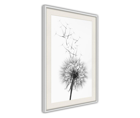 Плакат Artgeist - Gone with the Wind - Бяла рамка с паспарту - 30 x 45 cm