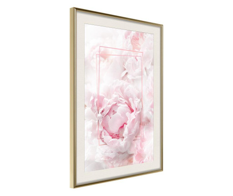 Poster Artgeist - Floral Dreams - Zlatni okvir s paspartuom - 40 x 60 cm