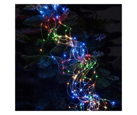 200 micro LED-es kültéri-beltéri fényfüggöny, színes