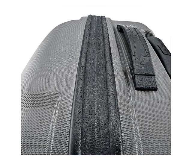 Куфар Titan, ABS, код TSA, 47 x 65 x 25 cm, 4 колела, 71 L, Сив Quasar & Co.