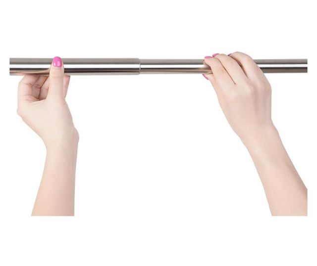 Пръчка Feridras, за душ-завеса, права, mеталнара, зтягаща се от 75 до 125 см