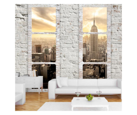 Samoljepljiva foto tapeta Artgeist - New York: view from the window - 98 x 70 cm