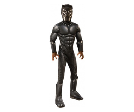 Black Panther Deluxe мускулен костюм за момче - Отмъстителите 135-150 см 8-10 години