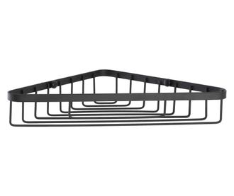 Etajera de colt cu 1 raft Feridras, Chic , Negru