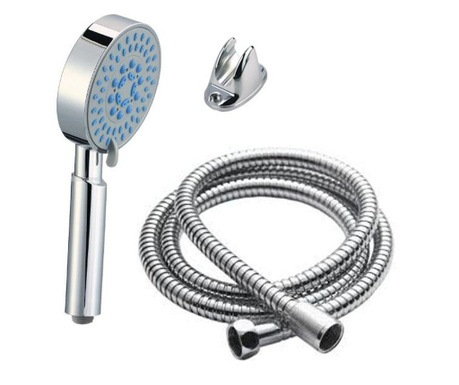 Комплект душ Italbox кръгла душ слушалка, с приставка и маркуч