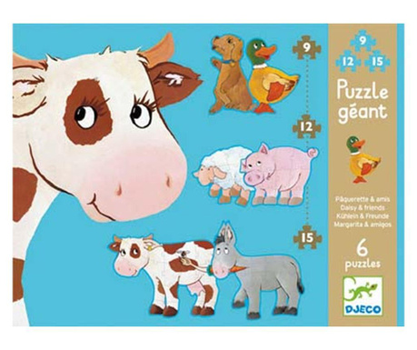 Puzzle gigant Djeco animale de ferma