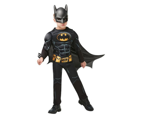 Costum Batman Black Core pentru baiat 140 cm 9-10 ani