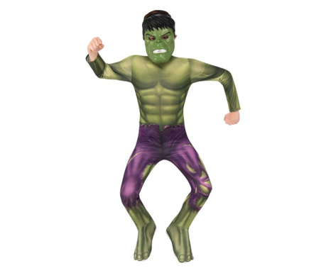 Costum Hulk pentru baieti - Marvel Avengers 100 cm 3-4 ani