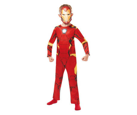 Costum  Iron Man Clasic pentru baieti 9-10 ani 140