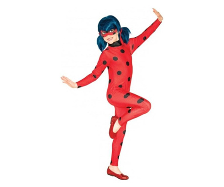 Costum Buburuza Miraculoasa pentru fete - Ladybug 116 cm 5-6 ani