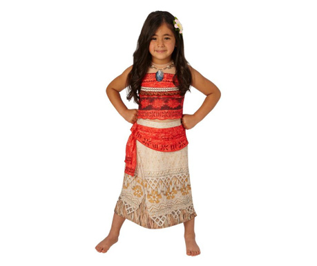 Луксозен костюм на Моана за момичета на 5-6 години 116 см