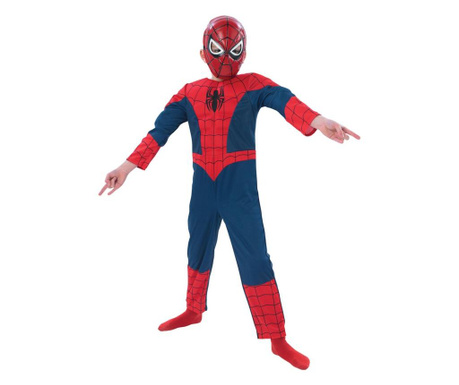 Costum cu muschi Spiderman Ultimate Premium pentru baieti 7-8 ani 128 cm