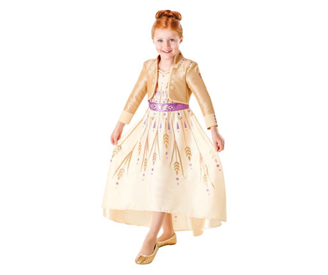 Costum Disney Printesa Anna pentru fete -  Frozen 2 Prolog 104 cm 3-4 ani