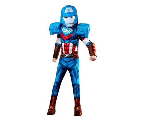Costum Captain America 2 in 1 pentru baieti - Mech Strike  3-4 χρόνια