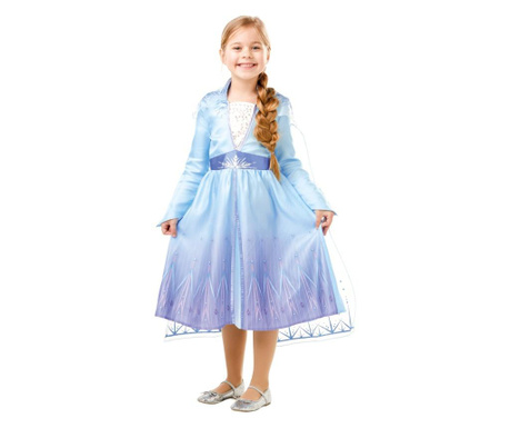 Costum Printesa Elsa Classic pentru fete - Frozen 2 7-8 ani 128 cm