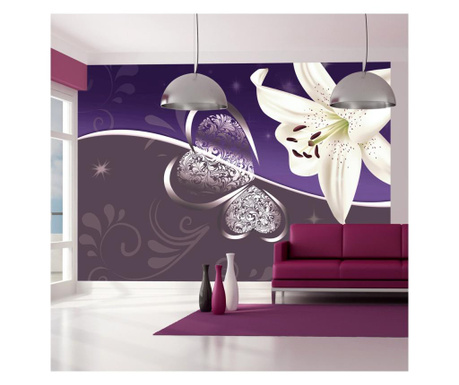 Foto tapeta Artgeist - Lily in shades of violet - 250 x 175 cm  250x175 cm