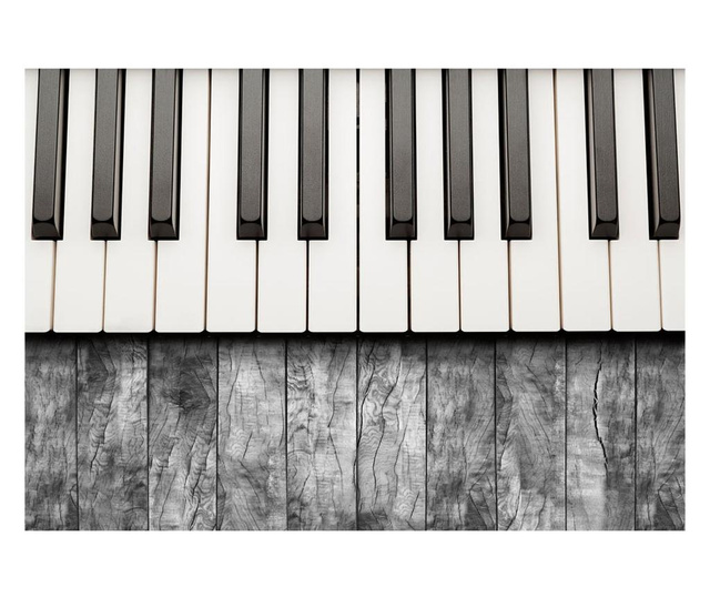 Фототапет Artgeist - Inspired by Chopin - grey wood - 200 x 140 см  200x140 cm