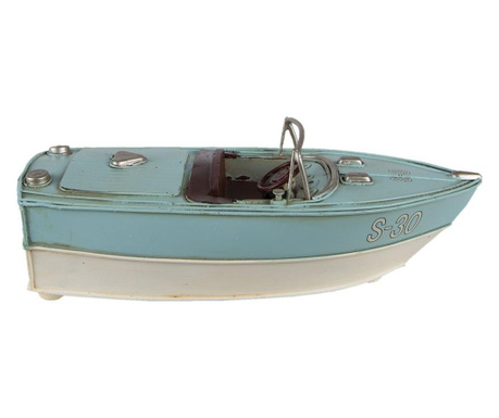 Model broda od krem plavog metala 24x11x9 cm