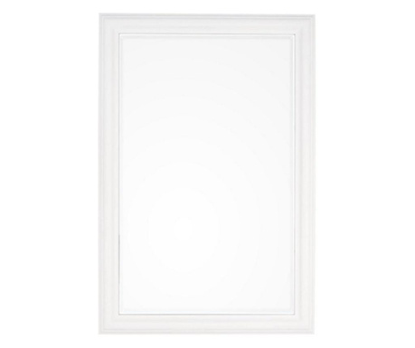Fali tükör fehér fa kerettel Sanzio 60x3x90 cm