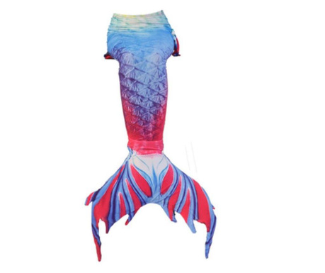 Strój kąpielowy Syrenka Blue/Pink/Alb, 130 cm