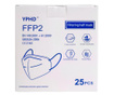 Zestaw 25 masek YPHD, poziom ochrony FFP2, 5 warstw, CE