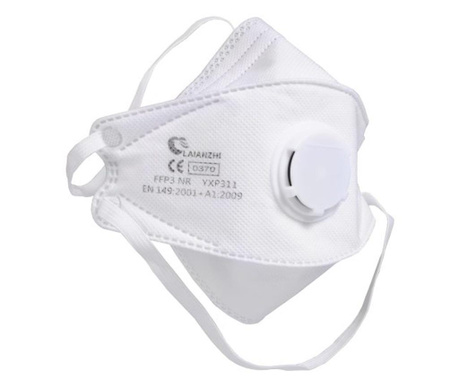 Maska FFP3 z zaworem/zaworem do ochrony twarzy, certyfikat CE 0370