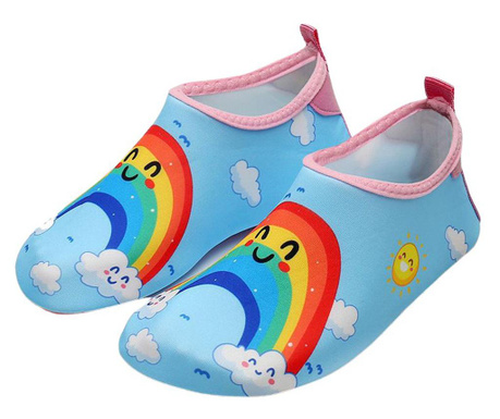 Papuci pentru Copii, utilizare la Gradinita, Plaja, in Apa sau la sala de Sport, Multicolor, 30-31EU