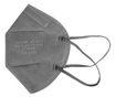Szara maska FFP2, model AD-1001, 5 warstw, zgodna z CE 2163, pakowana pojedynczo