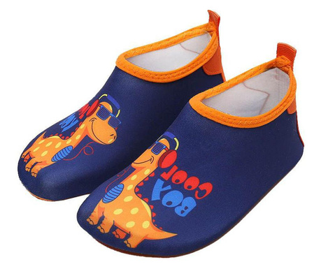 Papuci pentru Copii, utilizare la Plaja, in Apa sau la sala de Sport, Albastru/Portocaliu, 32-33 EU