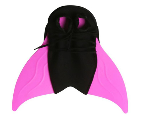 Гребло за плуване, модел с опашка на русалка, розово, размер 24-26