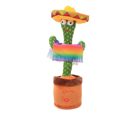 Zabawka interaktywna, Tańczący kaktus w kapeluszu i z solą, 120...