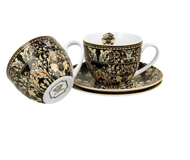 Сервиз 2 чашки с чинийки William Morris - Acanthus Leaves 280 ml