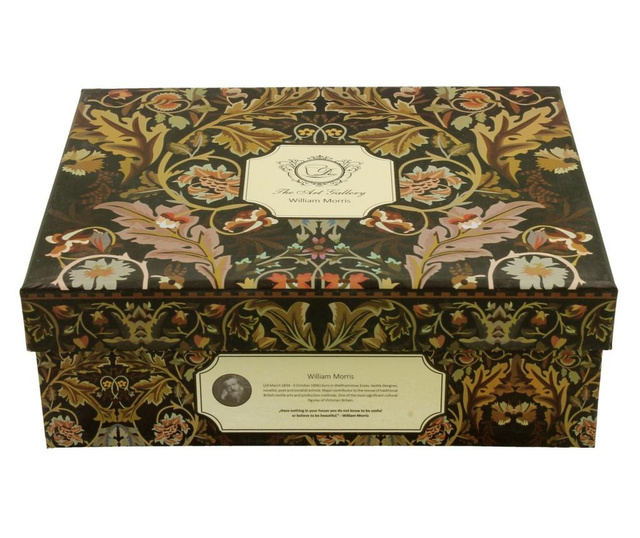 Set 2 cesti pentru espresso Duo, William Morris - Acanthus Leaves, portelan, multicolor, 90 ml