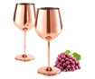 Set 2 pahare vin quasar & co., 500 ml, otel inoxidabil, h 21 cm, rose gold Quasar & Co.
