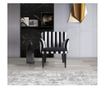 Fotoliu Pandia Home, negru/alb, 65x60x75 cm thumbnail 1