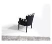 Fotoliu Pandia Home, negru/alb, 65x60x75 cm thumbnail 2
