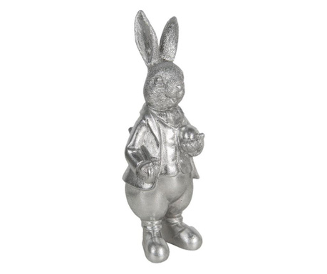 Figurica Rabbit Boy izrađena od srebrnog poliresina 12x11x22 cm