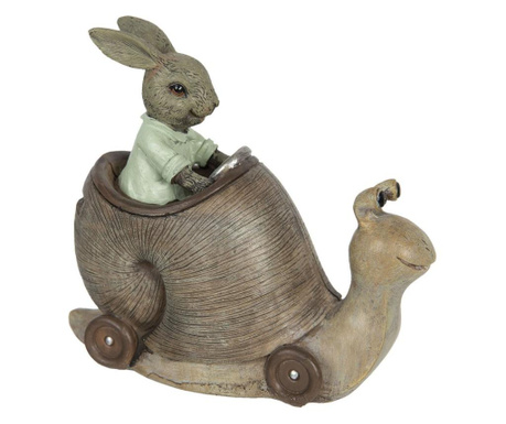 Фигурка на зайче Великден с melc От Полирезин Модел pusculita 15x7x13 См