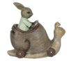 Húsvéti nyuszi csiga figura polirezin malacperselyből modell 15x7x13 cm