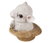 Polirezin figura Bárány kalapban 12x12x12 cm