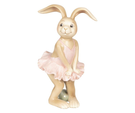 Velikonočna figurica zajčka iz poliresina 7x7x13 cm