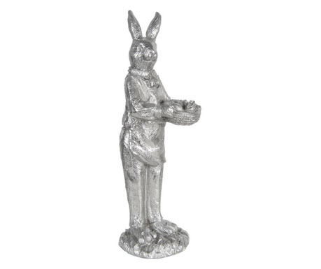 Figurica Rabbit Boy izrađena od srebrnog poliresina 13x11x33 cm