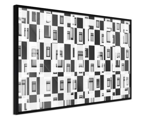 Poster Artgeist - Modern Public Housing - Crni okvir - 30 x 20 cm