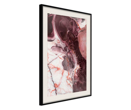 Плакат Artgeist - Beauty Enchanted in Marble - Черна рамка с паспарту - 40 x 60 cm