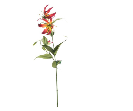 Floare artificiala crin de malabar, roșu-gablen, 75 cm, Emerald