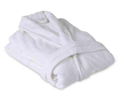 Бял халат за баня Somnart хотел за жени и мъже 100% памук, 500gsm, размер S