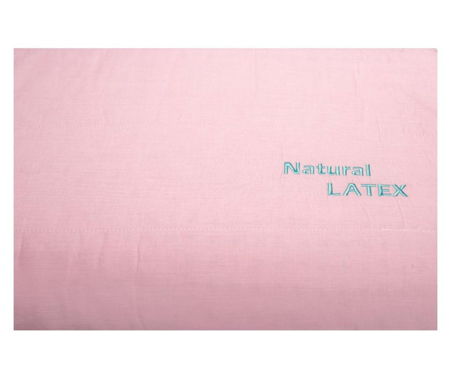 Somnart LATEXCEL láb, 66x38x14 cm, natúr latex, 100% husa bumbac, roz